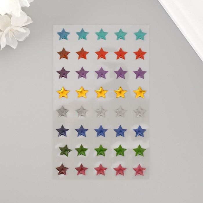 Наклейка пластик Наклейка пластик "Палитра звёзд" 20х9 см