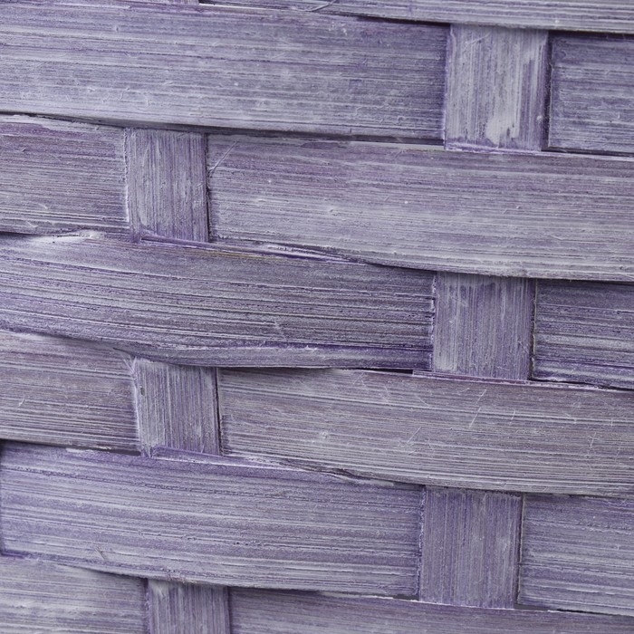 Корзина плетеная, D26 х 13 х 11 см, фиолетовая, бамбук Корзина плетеная, D26 х 13 х 11 см, фиолетовая, бамбук