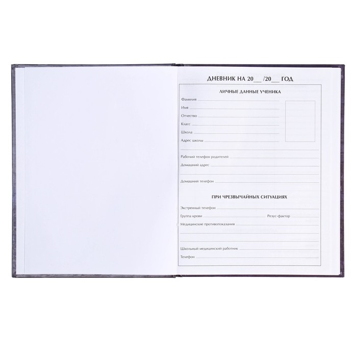 Дневник для 1-4 классов, "Единорог", твердая обложка 7БЦ, глянцевая ламинация, 48 листов