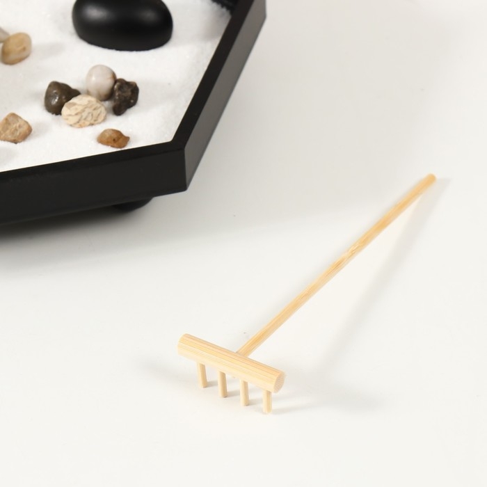 Сад камней Дзен  Сад камней Дзен "Будда и лотос" песок+аромапалочки+свеча 22х19х10 см