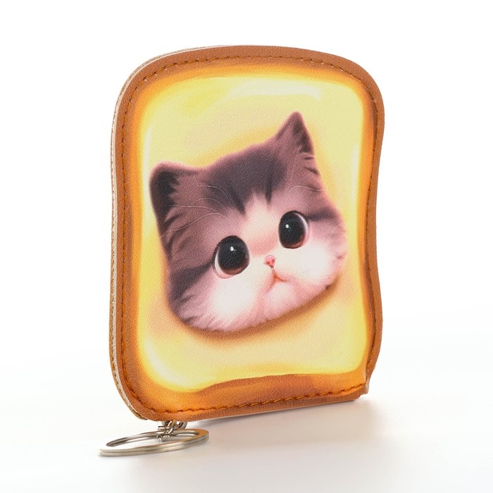 Кошелек детский "Тост и котёнок", 8*11 см