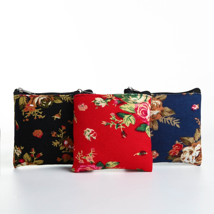 Кошелёк женский на молнии, цвет МИКС Кошелёк женский на молнии, цвет МИКС