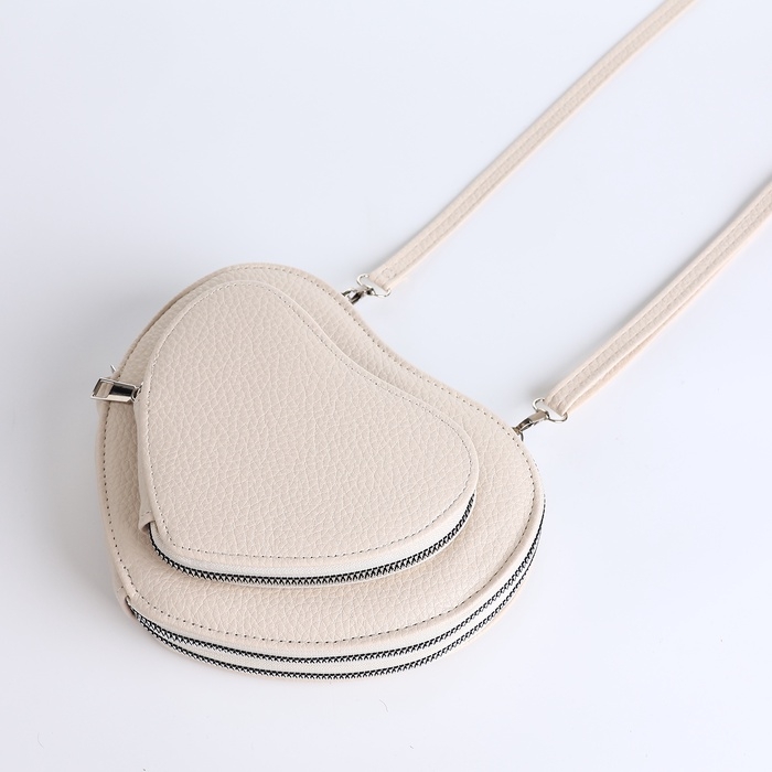 Сумка женская кросс-боди на молнии, цвет белый Сумка женская кросс-боди на молнии, цвет белый