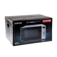 Микроволновая печь Centek CT-1586, 700 Вт, 20 л, 6 режимов, серебристая