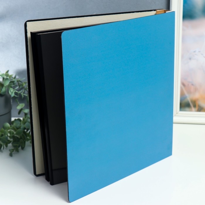 Фотоальбом магнитный 20 листов Фотоальбом магнитный 20 листов "Корабль у острова" в коробке, дерево 34х4х33 см