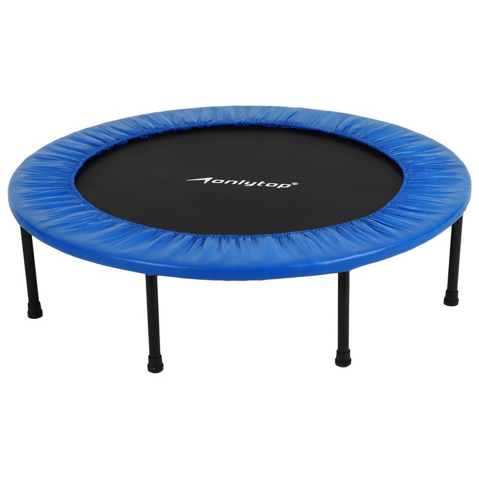 Батут детский ONLYTOP, d=115 см, цвет синий Батут детский ONLYTOP, d=115 см, цвет синий