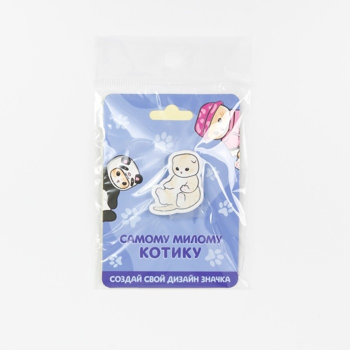 Значок Значок "Котик", 2.8 х 3.3 см
