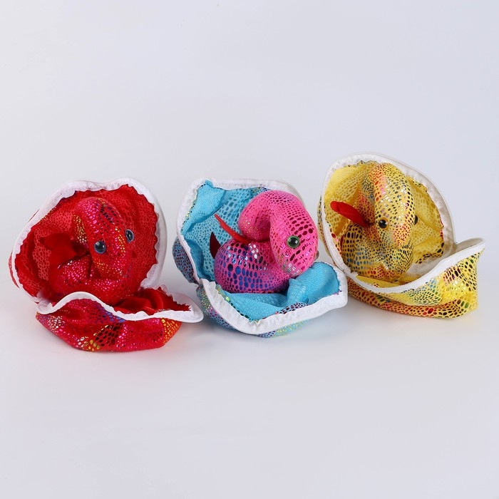 Мягкая игрушка «Дракон в яйце», 12 см, цвет МИКС Мягкая игрушка «Дракон в яйце», 12 см, цвет МИКС