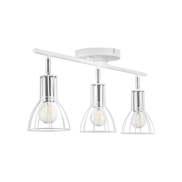 Светильник Светильник "Бостон" 3х60Вт Е14 белый/хром
