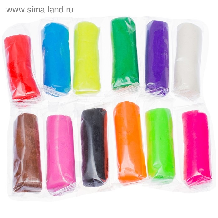 Тесто для лепки Мульти-Пульти  Тесто для лепки Мульти-Пульти "Енот в деревне", 12 цветов по 30 г, пластиковое ведро с крышкой