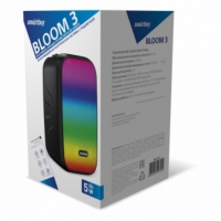 Портативная колонка Smartbuy BLOOM 3, 5 Вт, 500мАч, BT, USB, MP3, FM, RGB, черная