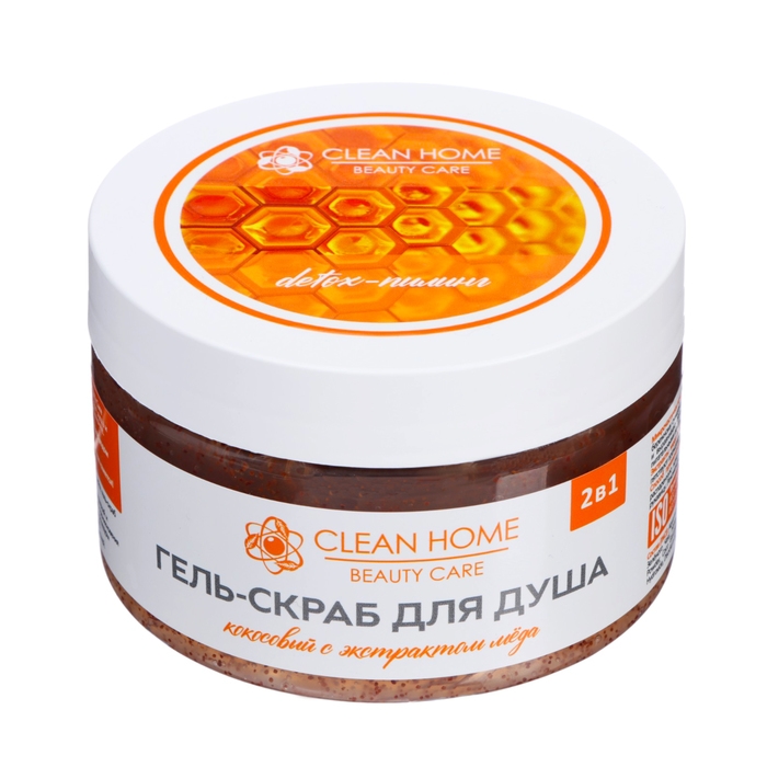 Гель-скраб для душа CLEAN HOME BEAUTY CARE Detox-пилинг с экстрактом мёда, 250 мл Гель-скраб для душа CLEAN HOME BEAUTY CARE Detox-пилинг с экстрактом мёда, 250 мл