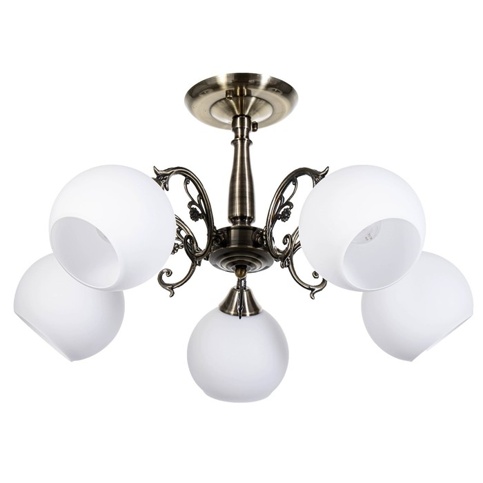 Люстра Люстра "Аурелия" 5x60Вт E27 античная бронза 60х60х30см.