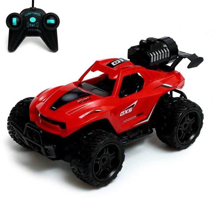 Джип радиоуправляемый «Вездеход», с эффектом дыма, цвет красный Джип радиоуправляемый «Вездеход», с эффектом дыма, цвет красный