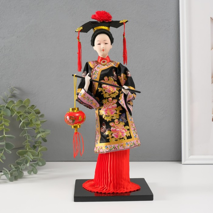 Кукла коллекционная Кукла коллекционная "Китаянка в национ. платье с китайским фонариком" МИКС 32х12,5х12,5 см