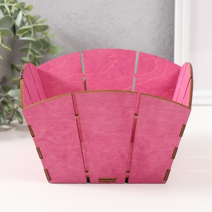 Корзина-шкатулка Пасхальная Корзина-шкатулка Пасхальная "ХВ" 19х19х12 см, сиреневый