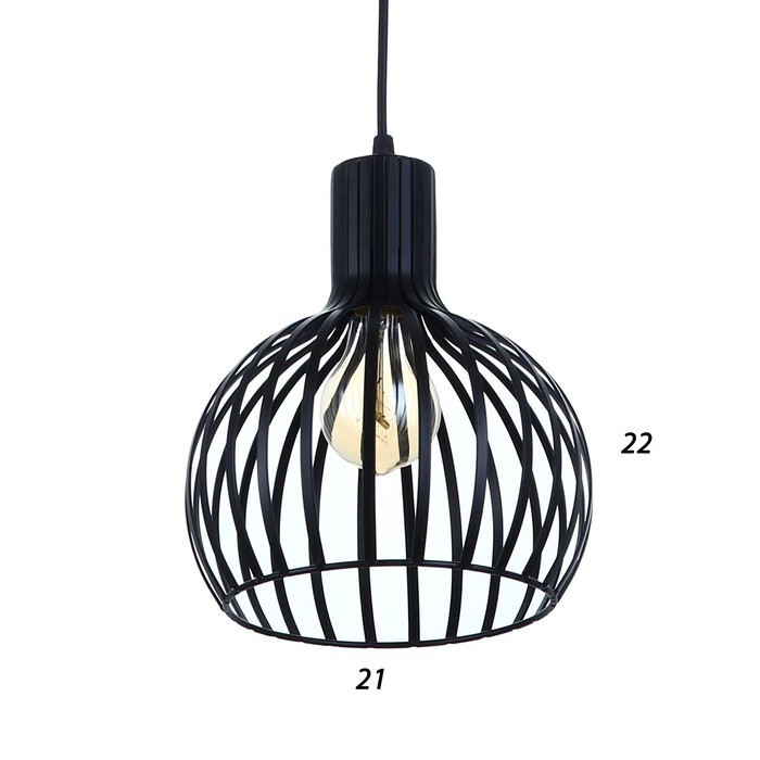 Светильник BayerLux "Кируна" 1хE27 40Вт черный 20х20х28-128см