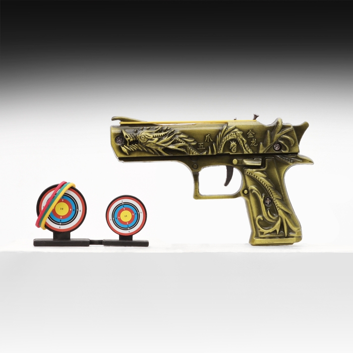 Сувенирное оружие Сувенирное оружие "Пистолет" резинкострел, 15см