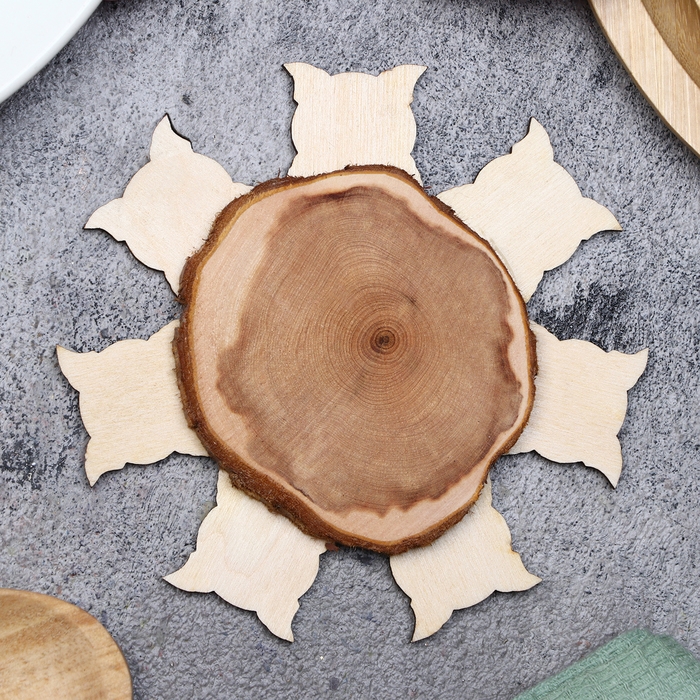 Подставка под горячее «Совы», D=11 см, можжевельник Подставка под горячее «Совы», D=11 см, можжевельник