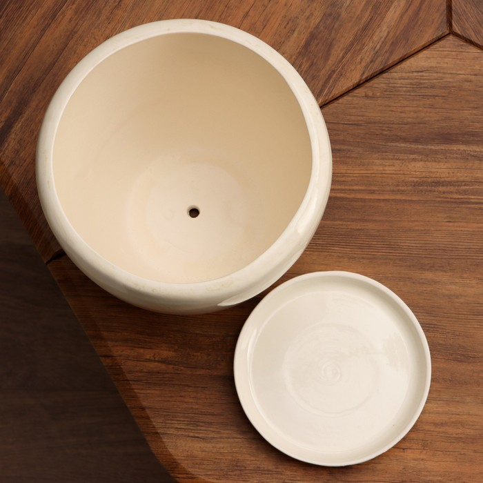 Набор горшков 3шт. Набор горшков 3шт. "Лето" белый: 11,5л, 5л, 1,8л