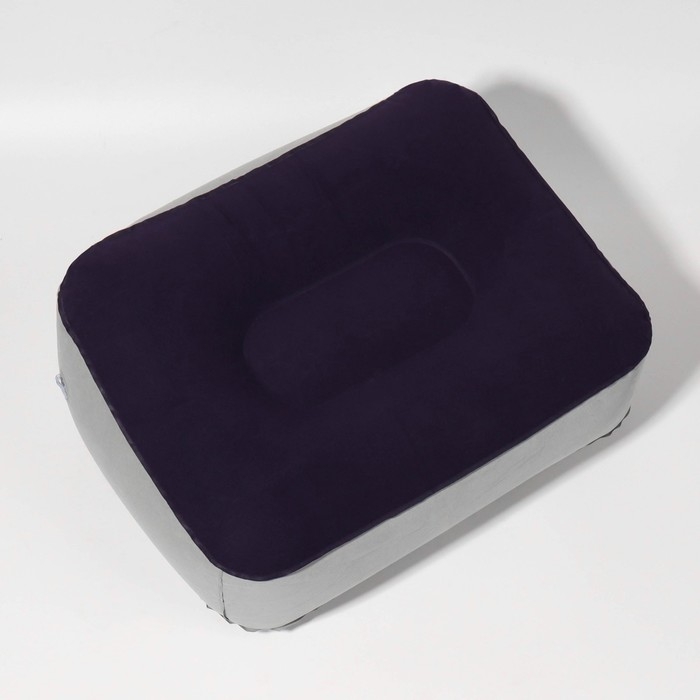 Подушка надувная, 37 × 28 × 15 см, цвет синий/серый Подушка надувная, 37 × 28 × 15 см, цвет синий/серый