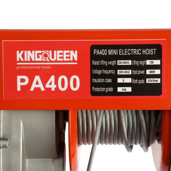 Тельфер Kingqueen PA-400, высота 12 м, 200/400 кг Тельфер Kingqueen PA-400, высота 12 м, 200/400 кг