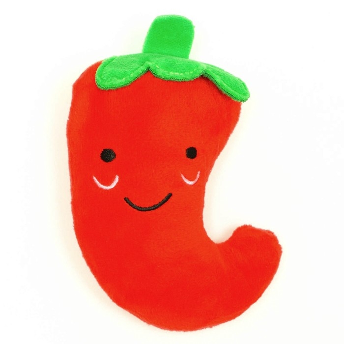 Игрушка для собак «Перец чили» с пищалкой, 11 см, красная Игрушка для собак «Перец чили» с пищалкой, 11 см, красная