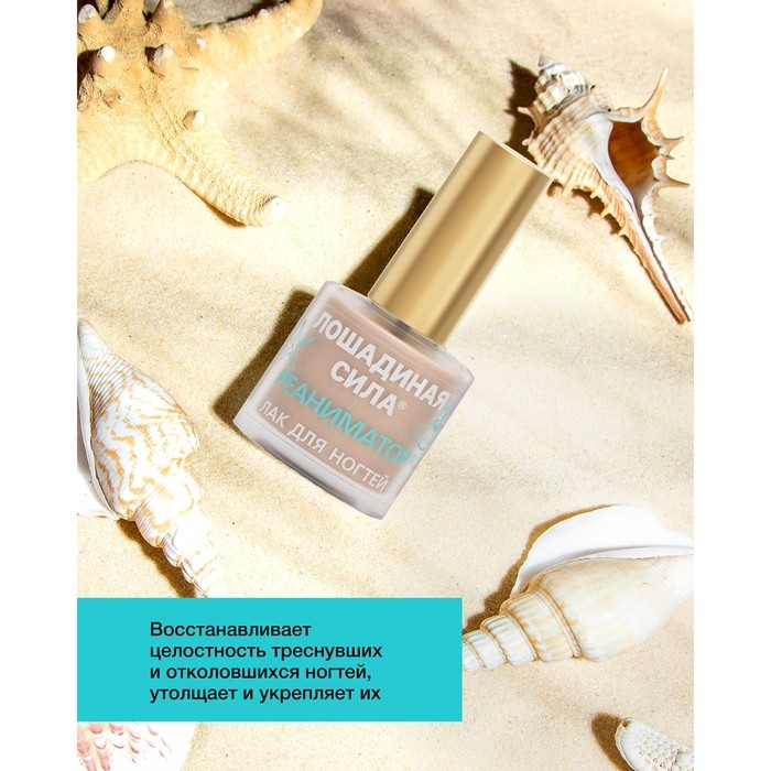 Реаниматор Лошадиная сила для поврежденных и расслаивающихся ногтей с хитозаном и витамином, 10 мл Реаниматор Лошадиная сила для поврежденных и расслаивающихся ногтей с хитозаном и витамином, 10 мл