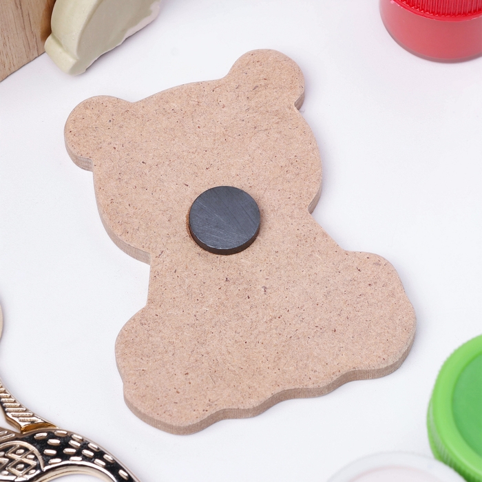 Раскраска-магнит Раскраска-магнит "Мишка", многоразовая, 8х6,5 см