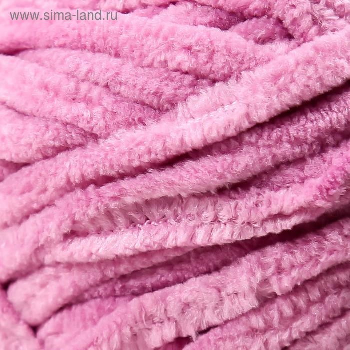 Пряжа Пряжа "Velluto" 100% микрополиэстер 68м/100гр (98 розовый)