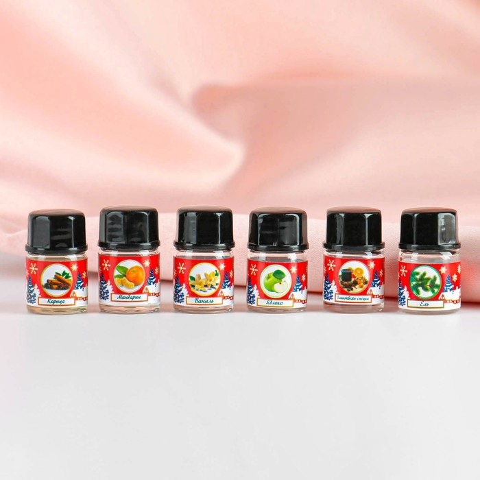 Набор эфирных масел Набор эфирных масел "Рождественский", 6 штук по 3 мл, Богатство Аромата