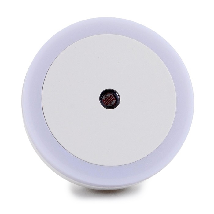 Ночник Ночник "Круг" LED реагирует на темноту, белый 6,5х6,5х5 см RISALUX