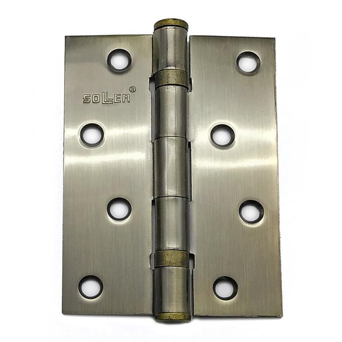 Петля прямая SOLLER, сталь 100х70х2, цвет бронза Петля прямая SOLLER, сталь 100х70х2, цвет бронза