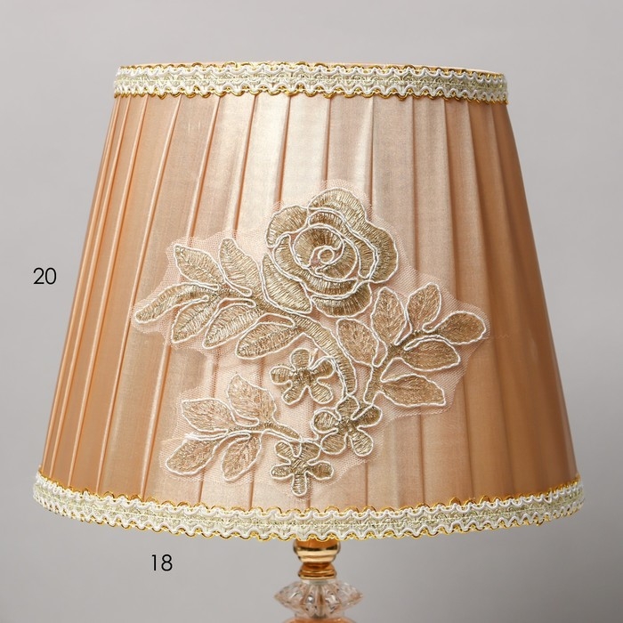 Настольная лампа "Азалия" 1х40Вт Е27 золото 25х25х40 см RISALUX