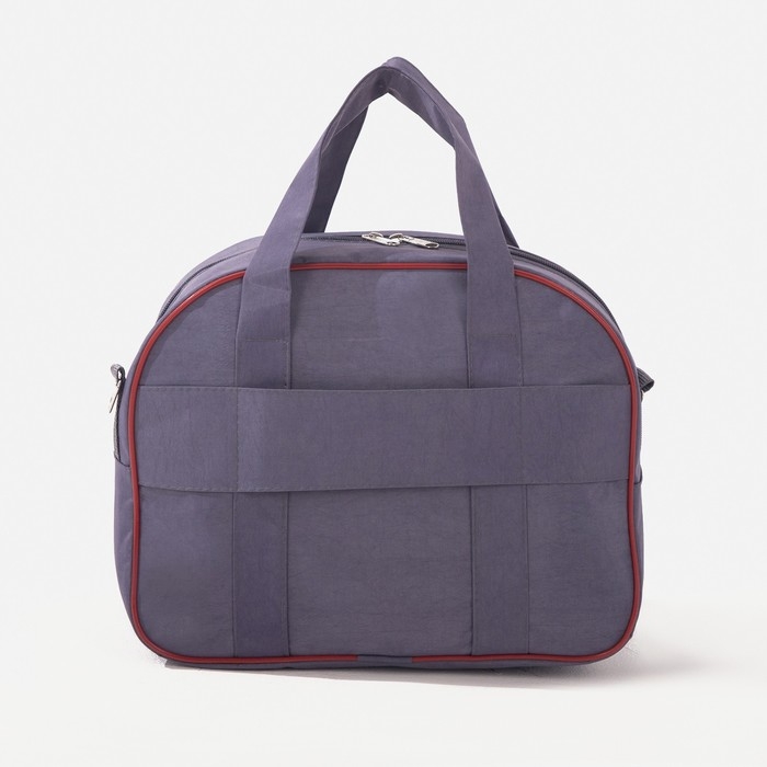 Чемодан малый 20", сумка дорожная на молнии, цвет серый