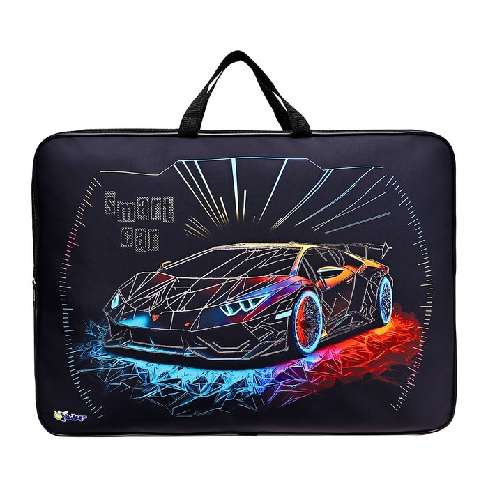 Папка А3 с ручками текстиль 75 мм 475*345 мм ПМД 3-22-4 мал Smart car (тесьма) фольга 72965 Папка А3 с ручками текстиль 75 мм 475*345 мм ПМД 3-22-4 мал Smart car (тесьма) фольга 72965