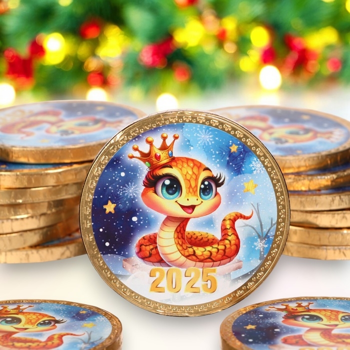 Новый год. Шоколадная медаль Новый год. Шоколадная медаль "Символ 2025", 25 г
