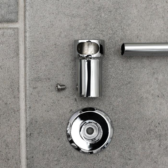 Крючок настенный на планке, двигающийся, Accoona A163-3, 3 шт, цвет хром Крючок настенный на планке, двигающийся, Accoona A163-3, 3 шт, цвет хром