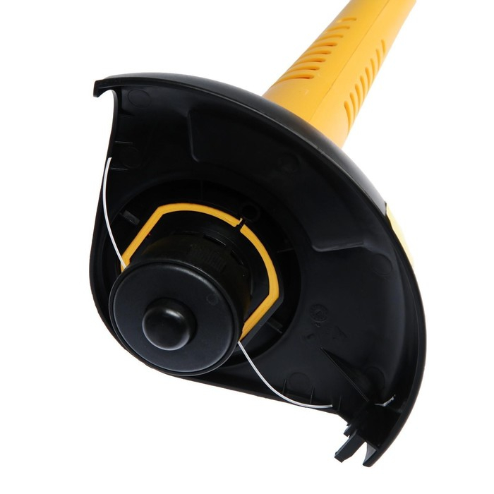 Электротриммер ТУНДРА, разборная штанга, катушка полуавтомат, скос 230 мм, 350 Вт Электротриммер ТУНДРА, разборная штанга, катушка полуавтомат, скос 230 мм, 350 Вт