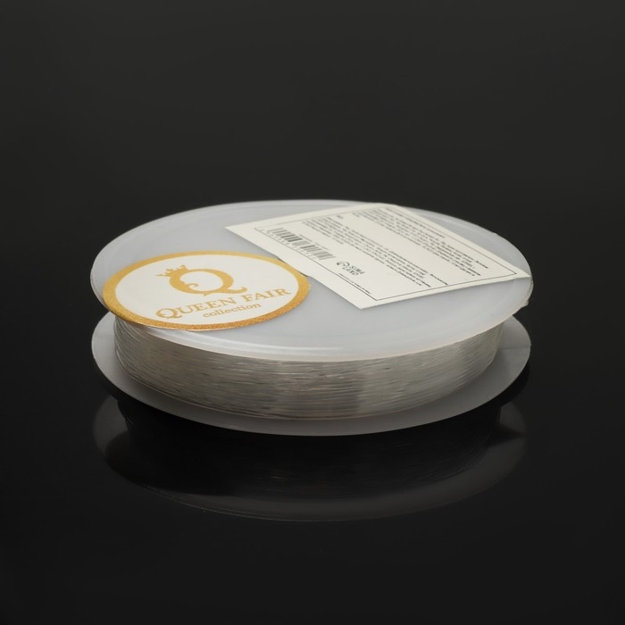 Нить силиконовая (резинка) d=0,5 мм, L=10 м, прозрачная Нить силиконовая (резинка) d=0,5 мм, L=10 м, прозрачная