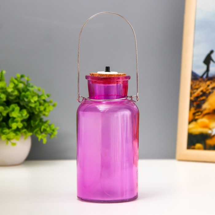 Ночник Ночник "Анде" LED от батареек розовый 8х8х16,5 см RISALUX