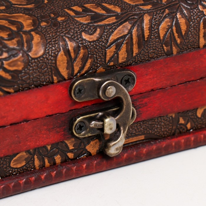 Шкатулка-купюрница дерево Шкатулка-купюрница дерево "Цветы" 6,5х20х7 см