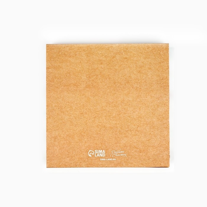 Коробка под 8 конфет и шоколад с ячейками «С Новым годом!», еловые веточки, 18 х 18 х 4 см, Новый год Коробка под 8 конфет и шоколад с ячейками «С Новым годом!», еловые веточки, 18 х 18 х 4 см, Новый год