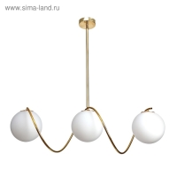 Люстра "Спираль" 3х40Вт E27 золото 20х80х90 см BayerLux