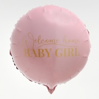 Воздушный шар фольгированный 18" «Baby girl», круг