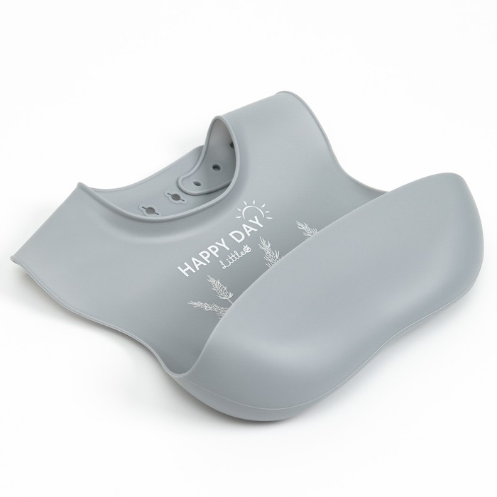 Нагрудник для кормления детский, силиконовый, Mum&baby, 23х4х29, серый Нагрудник для кормления детский, силиконовый, Mum&baby, 23х4х29, серый