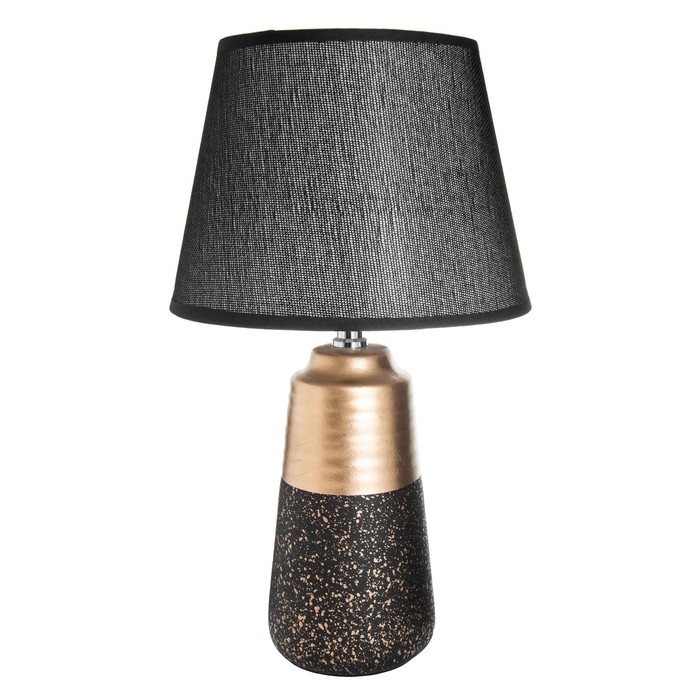 Настольная лампа Настольная лампа "Вирсавия" Е14 40Вт черно-золотой 22х22х39 см RISALUX