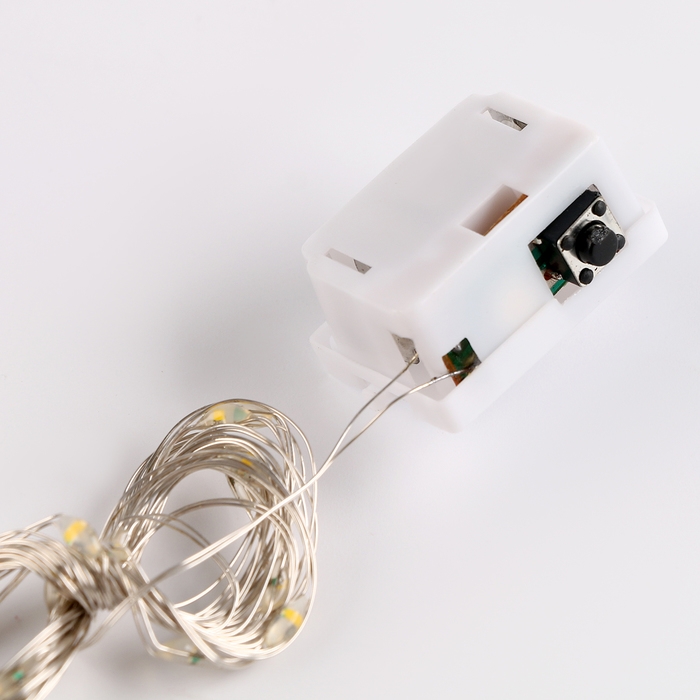 Светодиодная лента для воздушного шара, гирлянда, 2 метра, батарейка, цвет жёлтый Светодиодная лента для воздушного шара, гирлянда, 2 метра, батарейка, цвет жёлтый