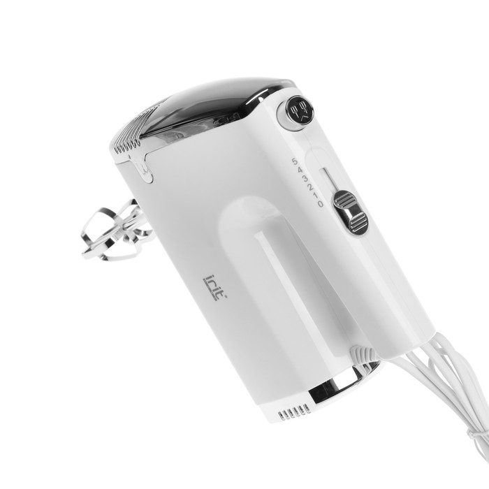 Миксер Irit IR-5438, ручной, 100 Вт, 5 скоростей, бело-серый Миксер Irit IR-5438, ручной, 100 Вт, 5 скоростей, бело-серый