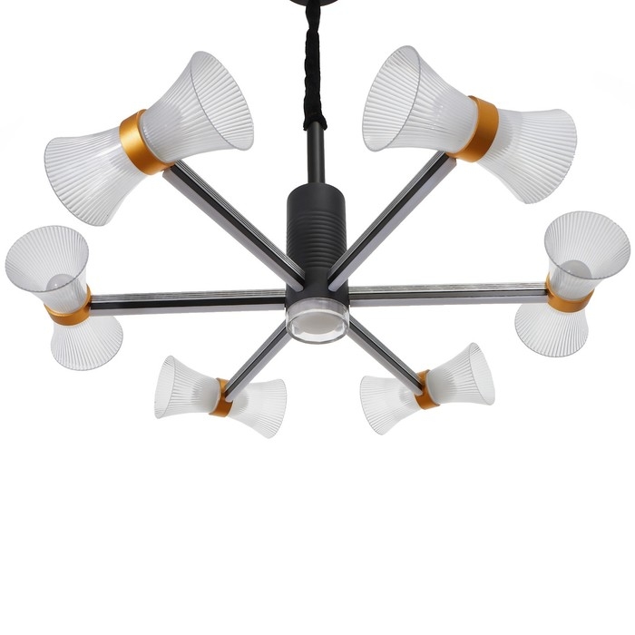 Люстра 1699/6 LED 100Вт 3000-6000К черный 73х73х60 см BayerLux